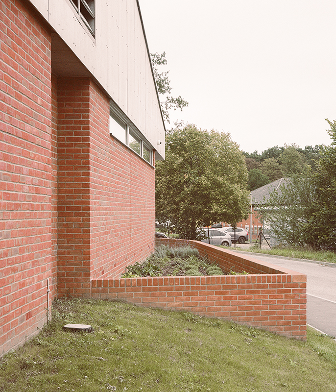 Exterior photo of pharmacy designed by Hoopers Architects Norwich.