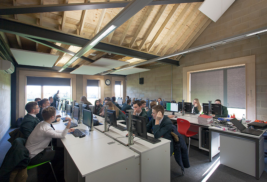 Interior Shot of Sixth Form Building in Ipswich by Hoopers Architects